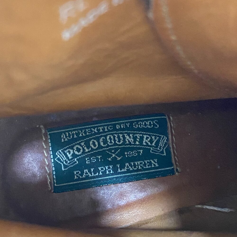 Vintage POLO Country Ralph Lauren Women's Suede Lace Up Prairie Boots Size 6B - Picture 12 of 14